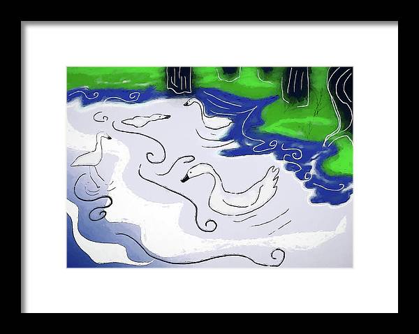 Egrets - Framed Print