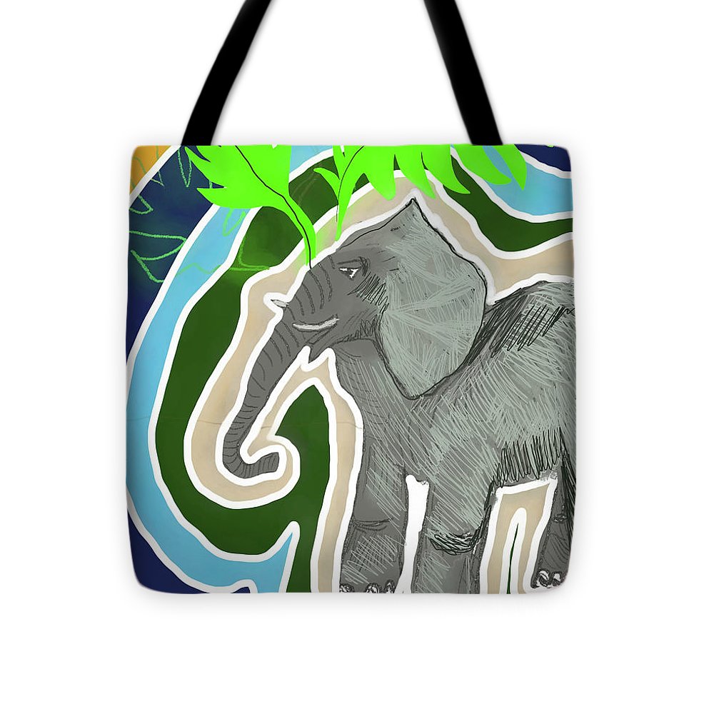 Elephant Sandy Blue - Tote Bag