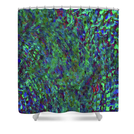 Essence Of A Peacock - Shower Curtain