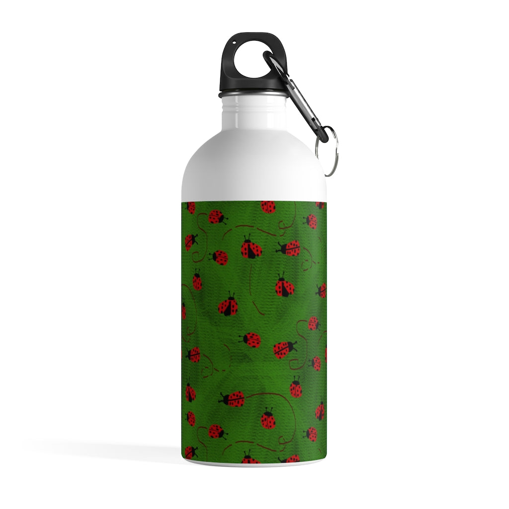 Ladybugs Pattern Stainless Steel Water Bottle