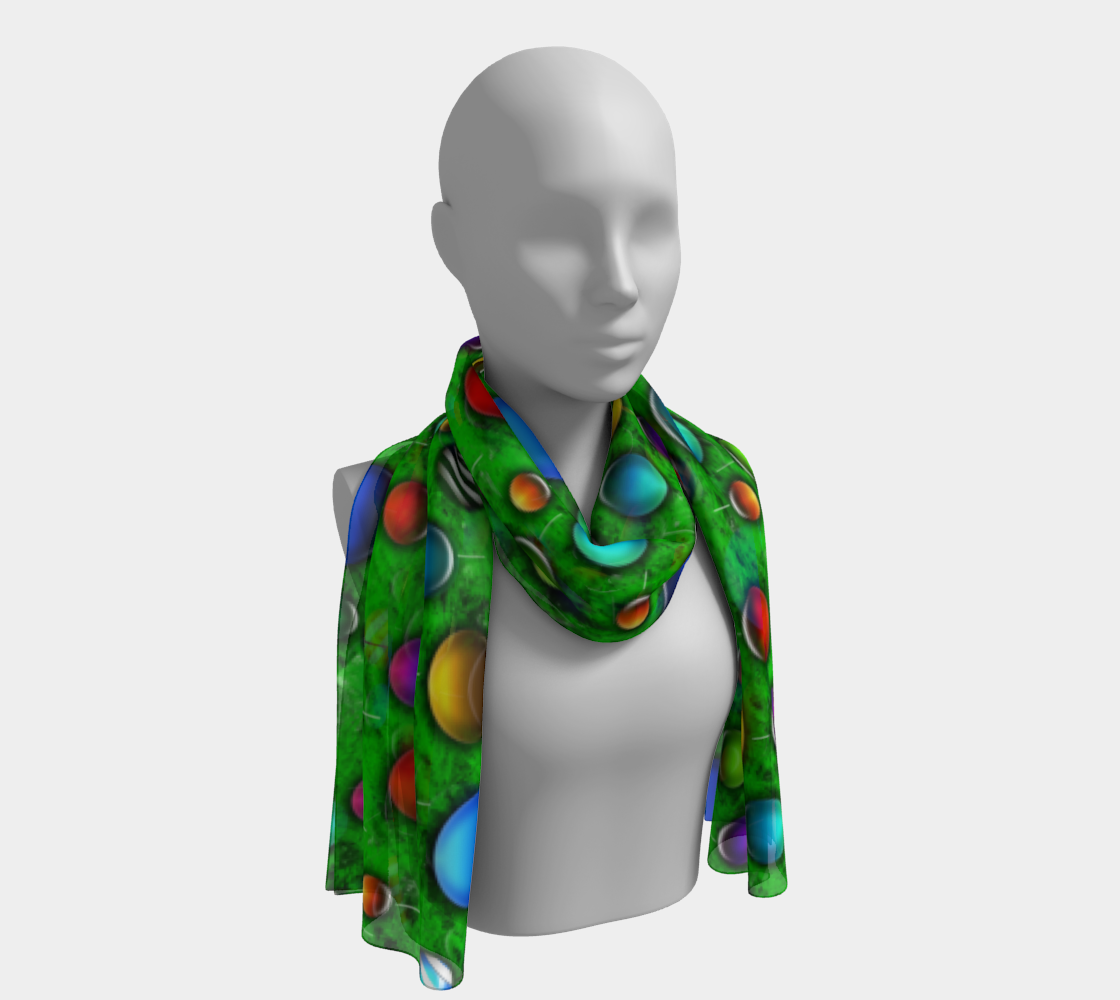 Wild Christmas Tree Long Scarf