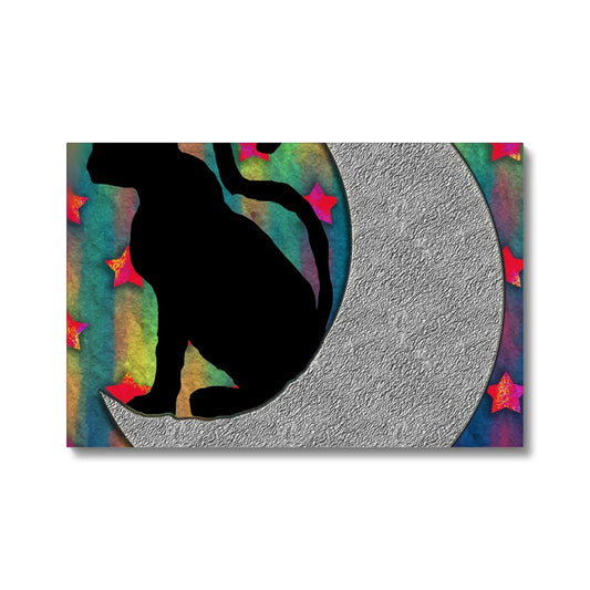 Cat On A Moon Eco Canvas