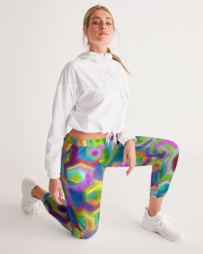 Colorful Hexagons Women's Track Pants