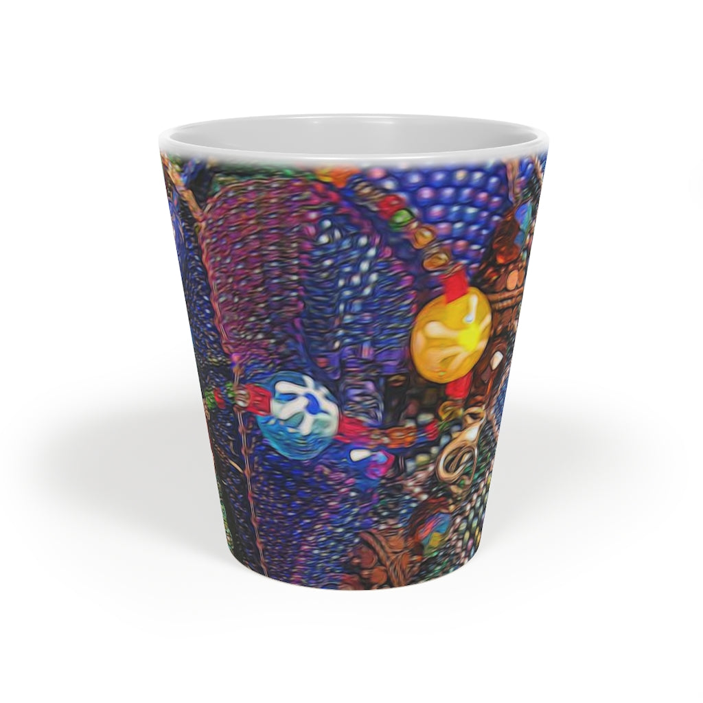 Beaded Jewelry Latte Mug, 12oz