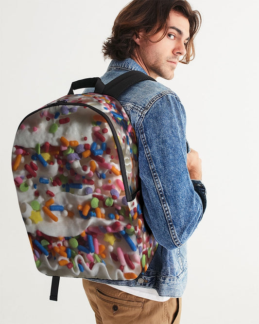 Rainbow Sprinkles On Whipped Cream Large Backpack