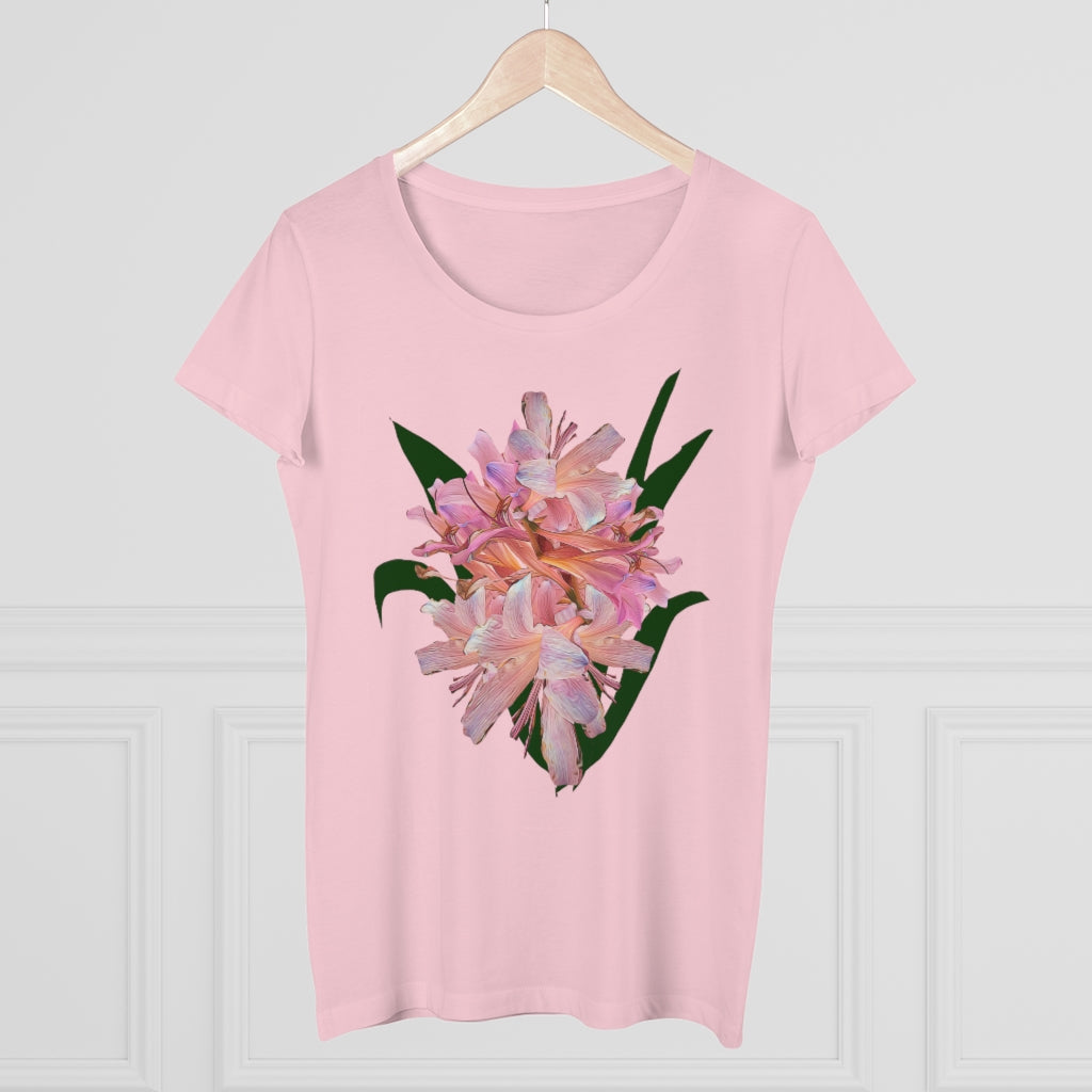 Pink Amaryllis Organic Women's Lover T-shirt