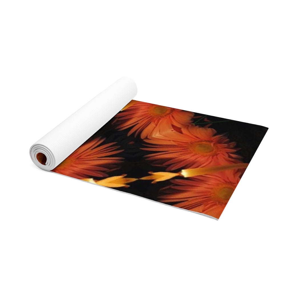 Candles and Flowers Kaleidoscope Foam Yoga Mat