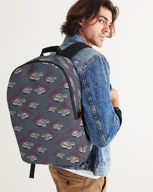 Sushi Pattern Large Backpack