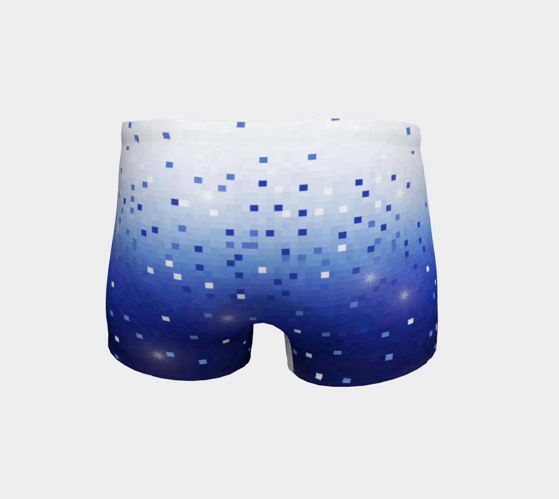 Blue Square Confetti Shorts