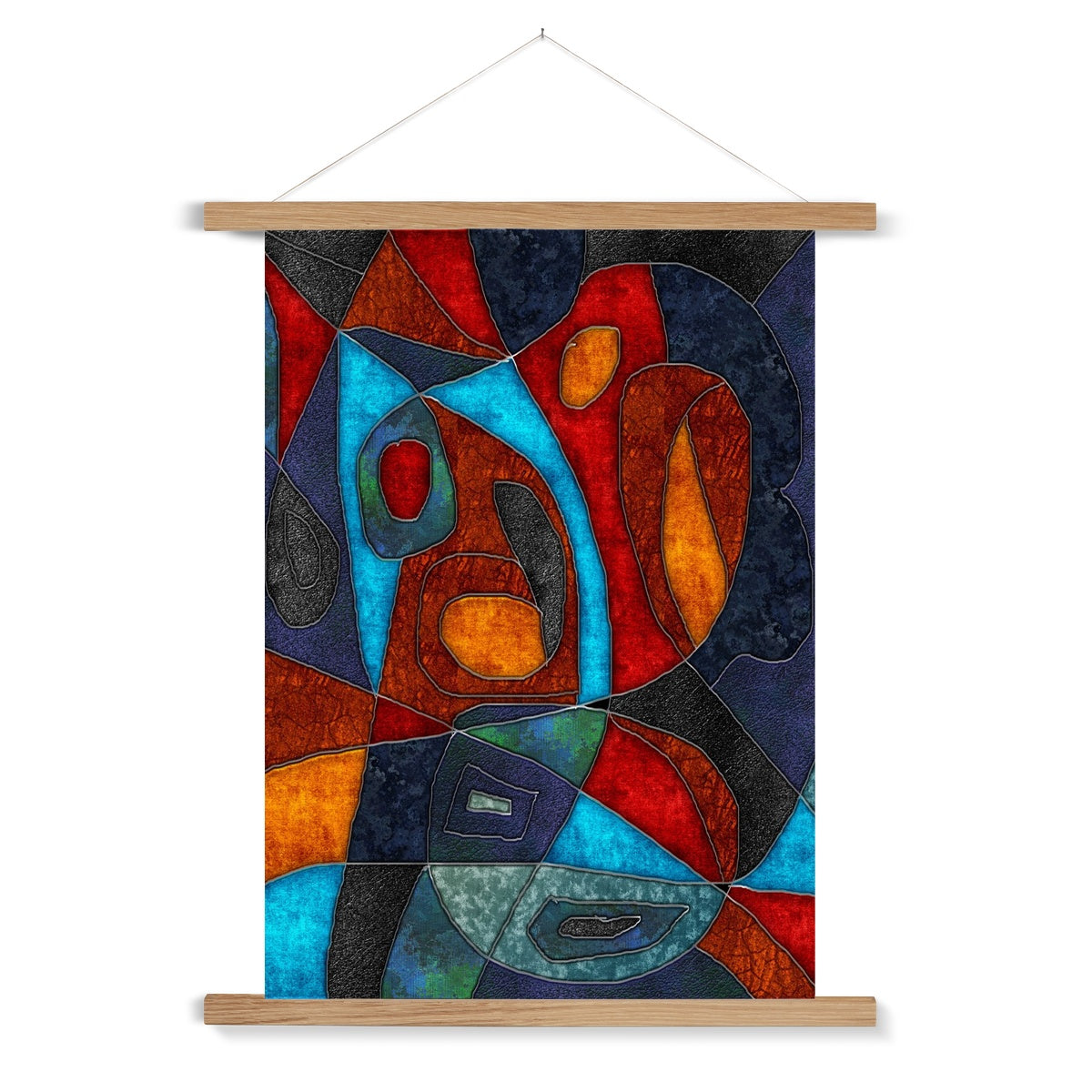 Abstract With Heart Fine Art Print with Hanger