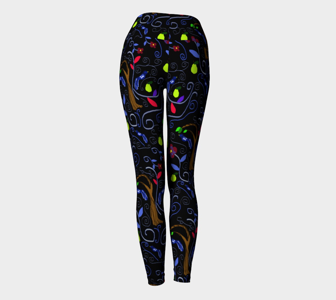 Birds and Scrolls Yoga Leggings