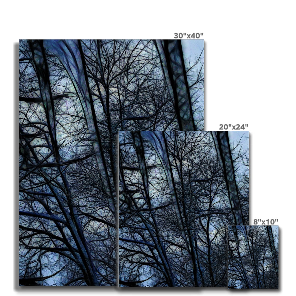 Twilight Icicles Canvas