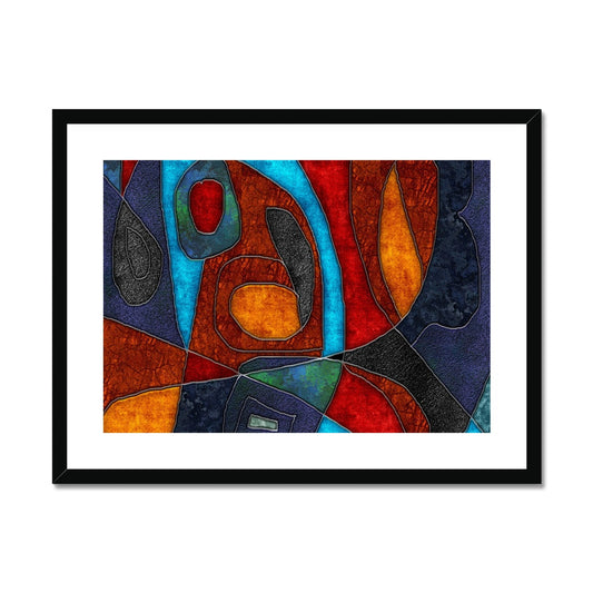 Abstract With Heart Framed & Mounted Print