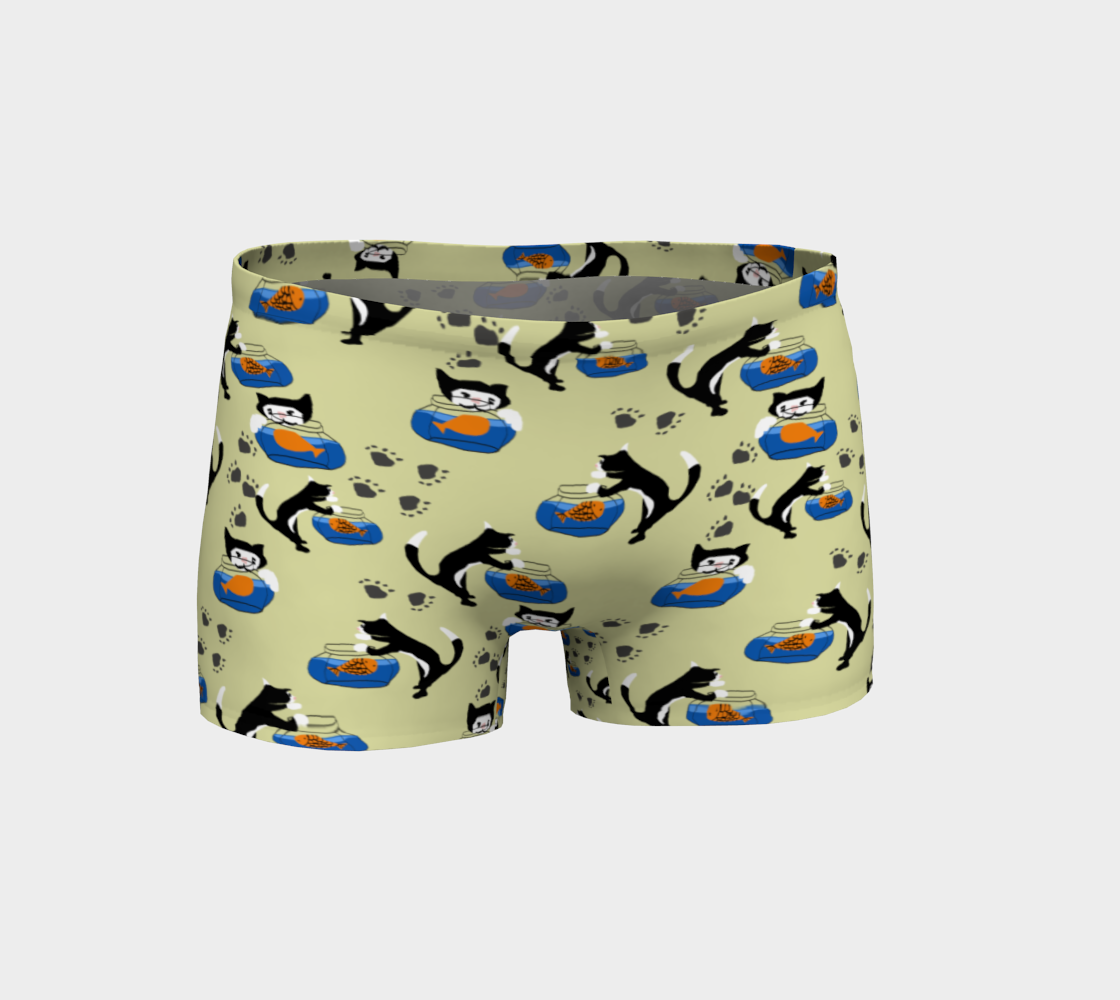 Cat and Fishbowl Shorts