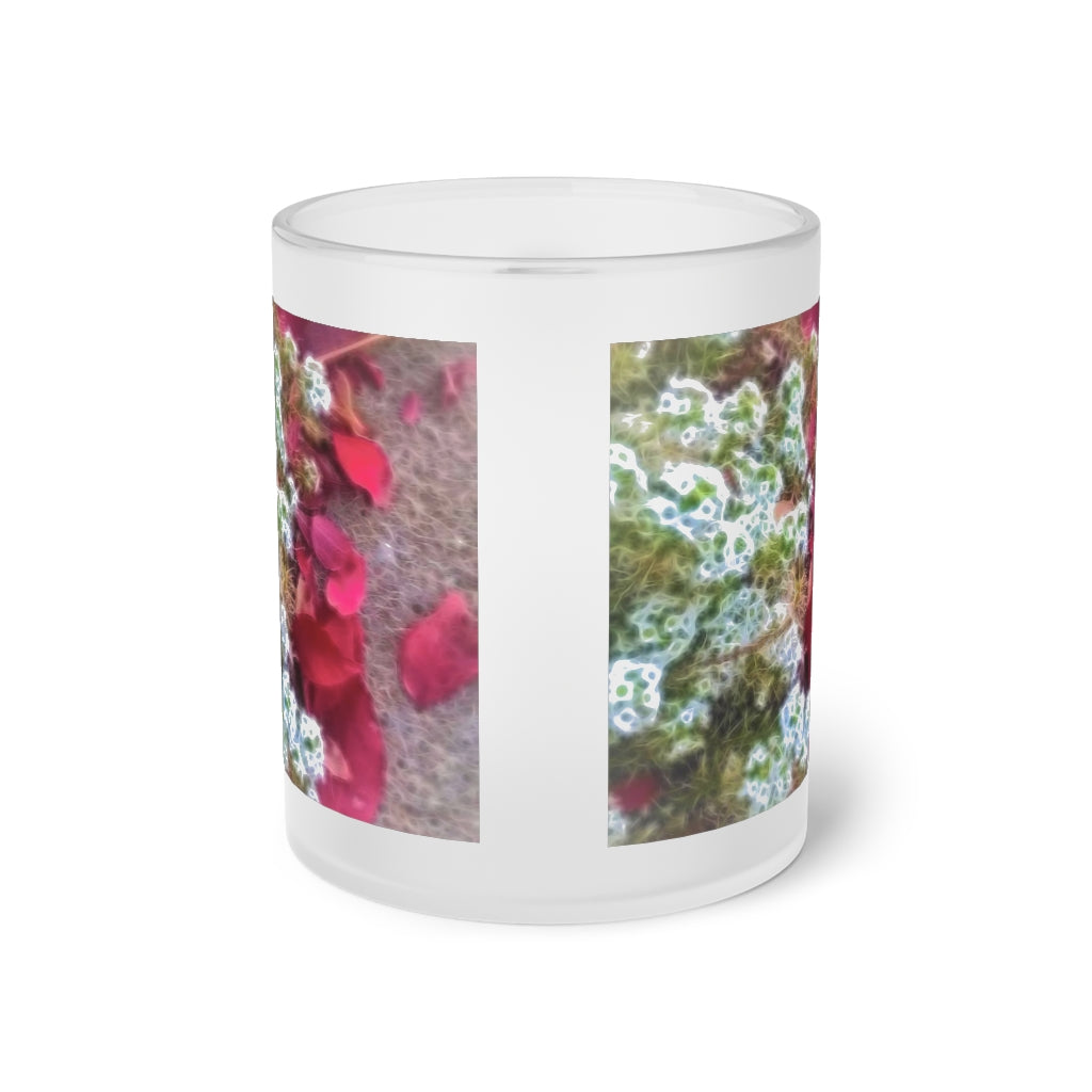 Fall Sidewalk Kenosha Frosted Glass Mug