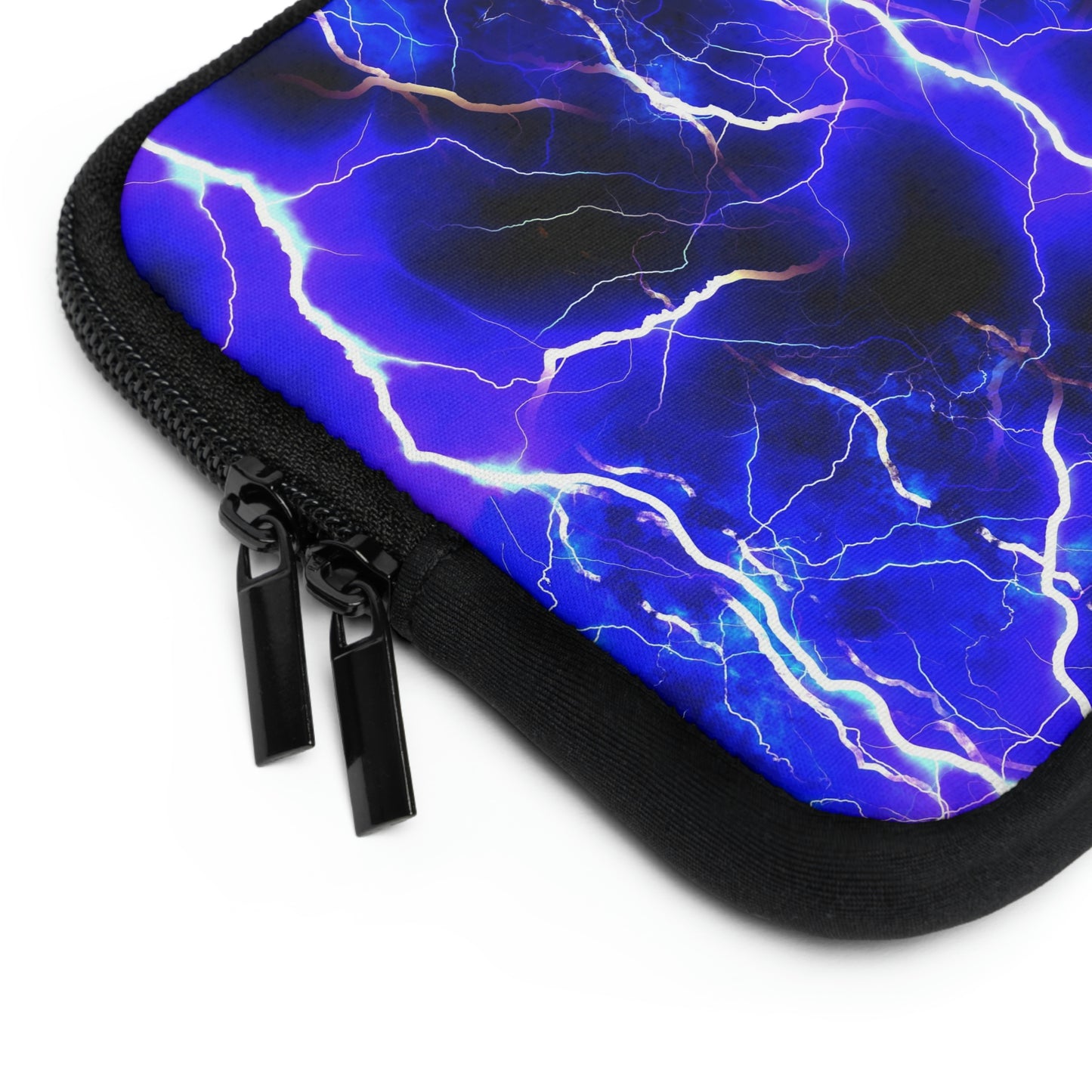 Blue Lightning Pattern Laptop Sleeve