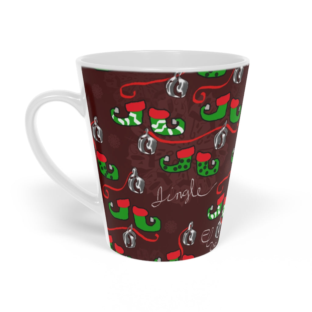 Elves Jingle Latte Mug, 12oz