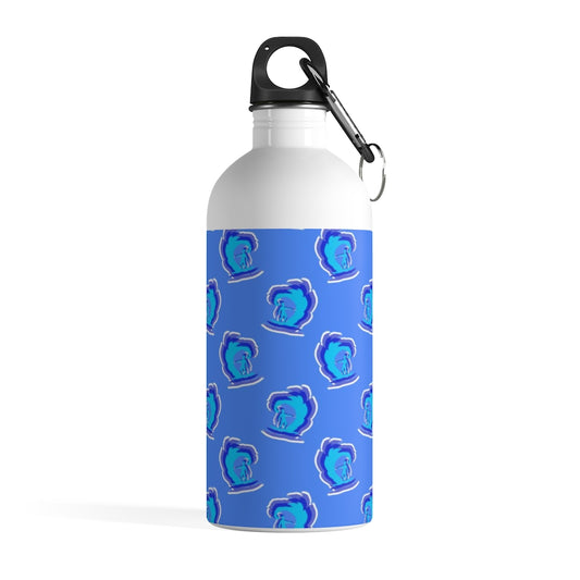 Surfer Pattern Stainless Steel Water Bottle