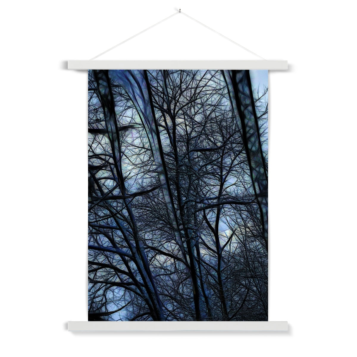 Twilight Icicles Fine Art Print with Hanger