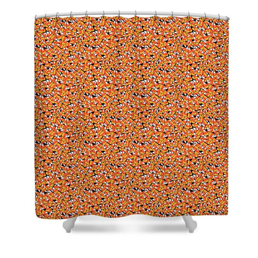 Fall Candy Corn Pattern - Shower Curtain