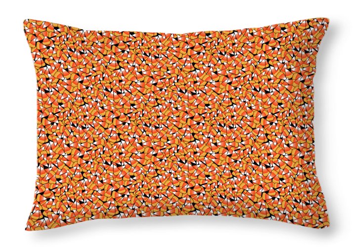 Fall Candy Corn Pattern - Throw Pillow