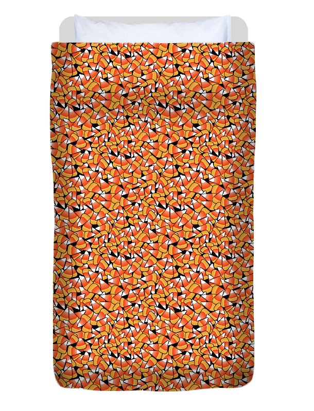 Fall Candy Corn Pattern - Duvet Cover