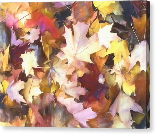 Fall Leaves Bright - Canvas Print