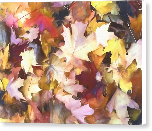 Fall Leaves Bright - Canvas Print