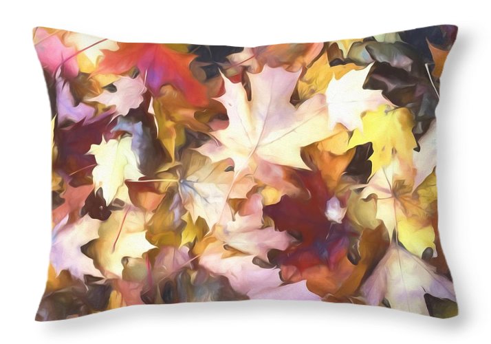 Fall Leaves Bright - Throw Pillow