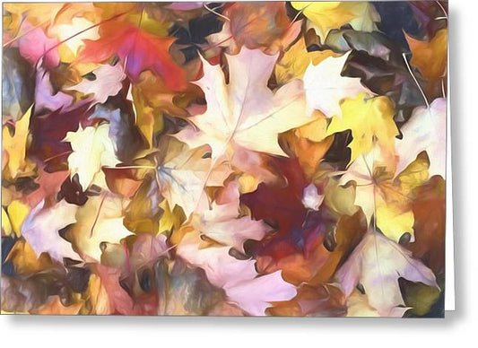 Fall Leaves Bright - Greeting Card