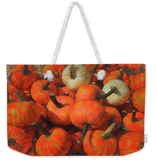 Fall Pumpkin Pile - Weekender Tote Bag