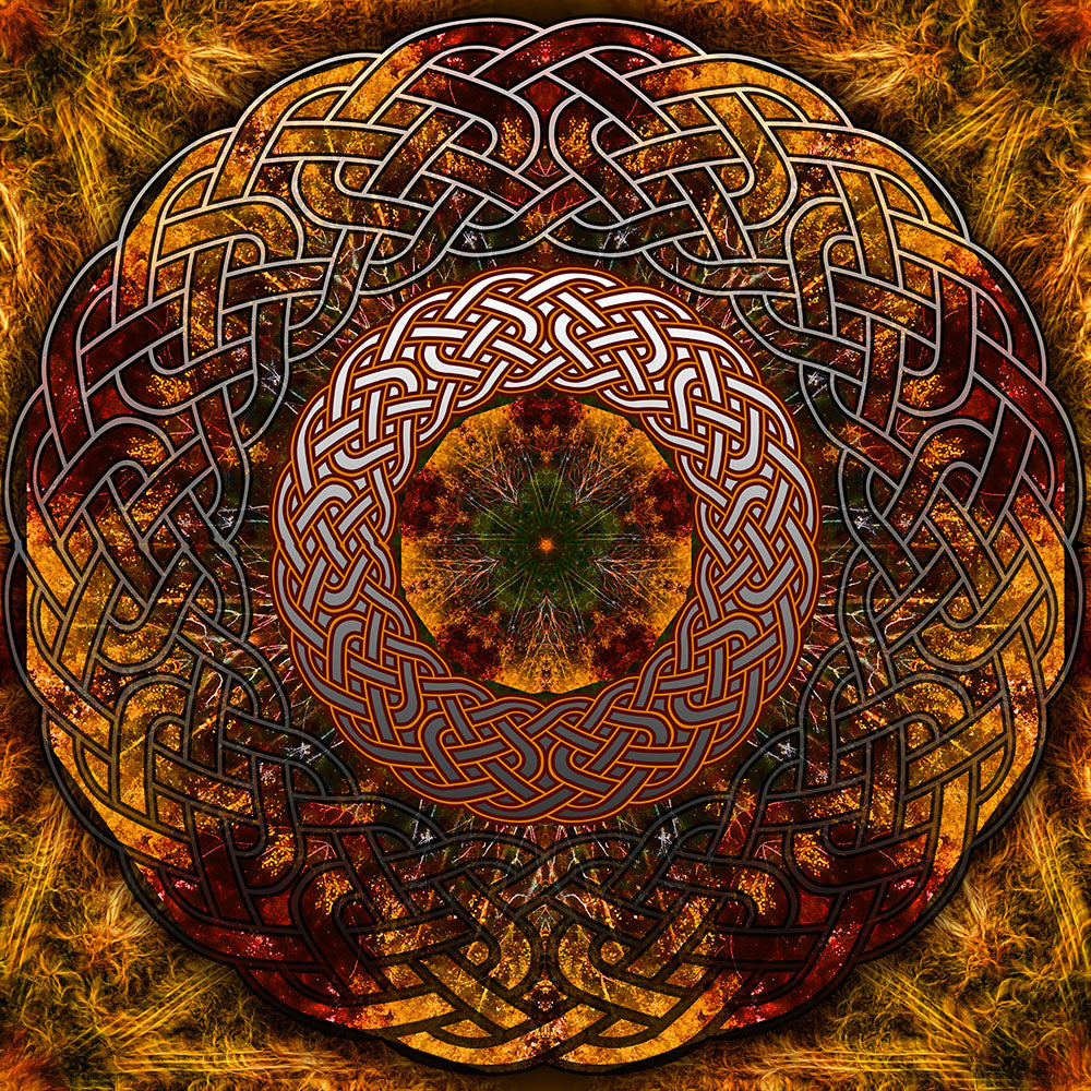 Fall Celtic Knot digital Image Download