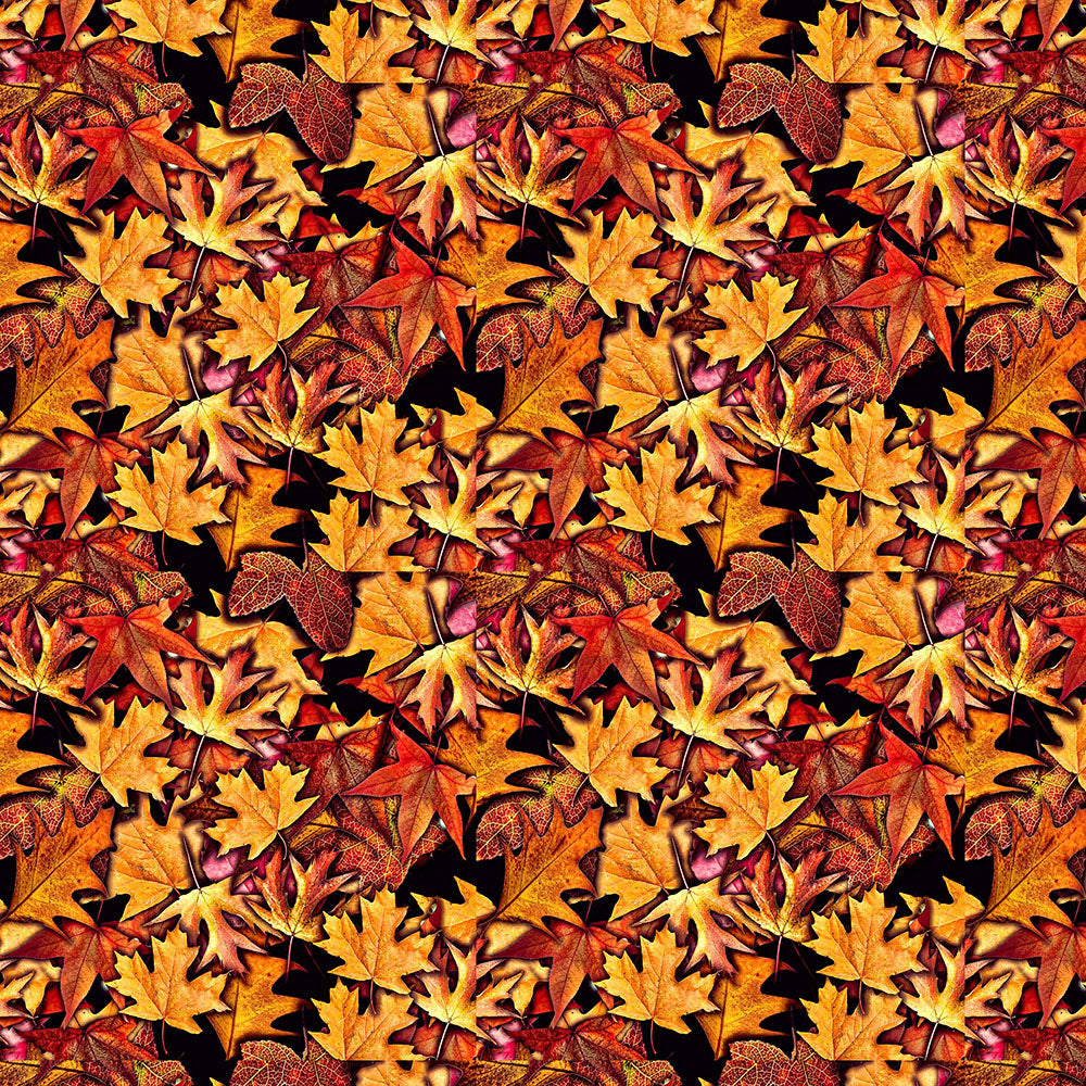 Fall Leaves Pattern Digital Image Download