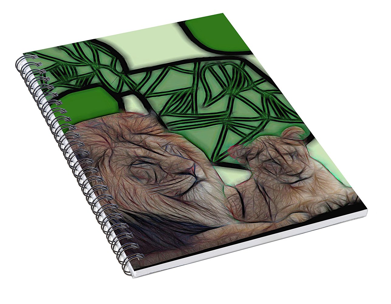 Father Lion - Spiral Notebook