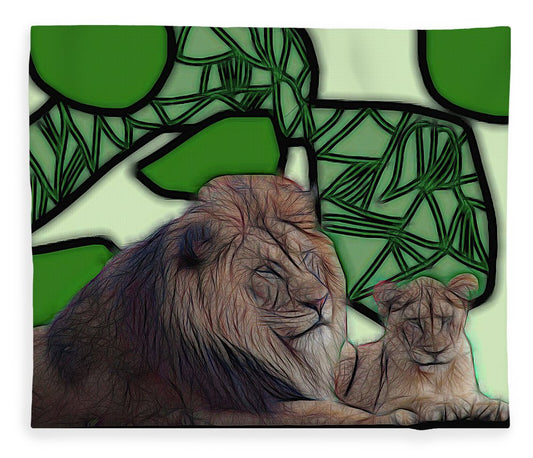Father Lion - Blanket