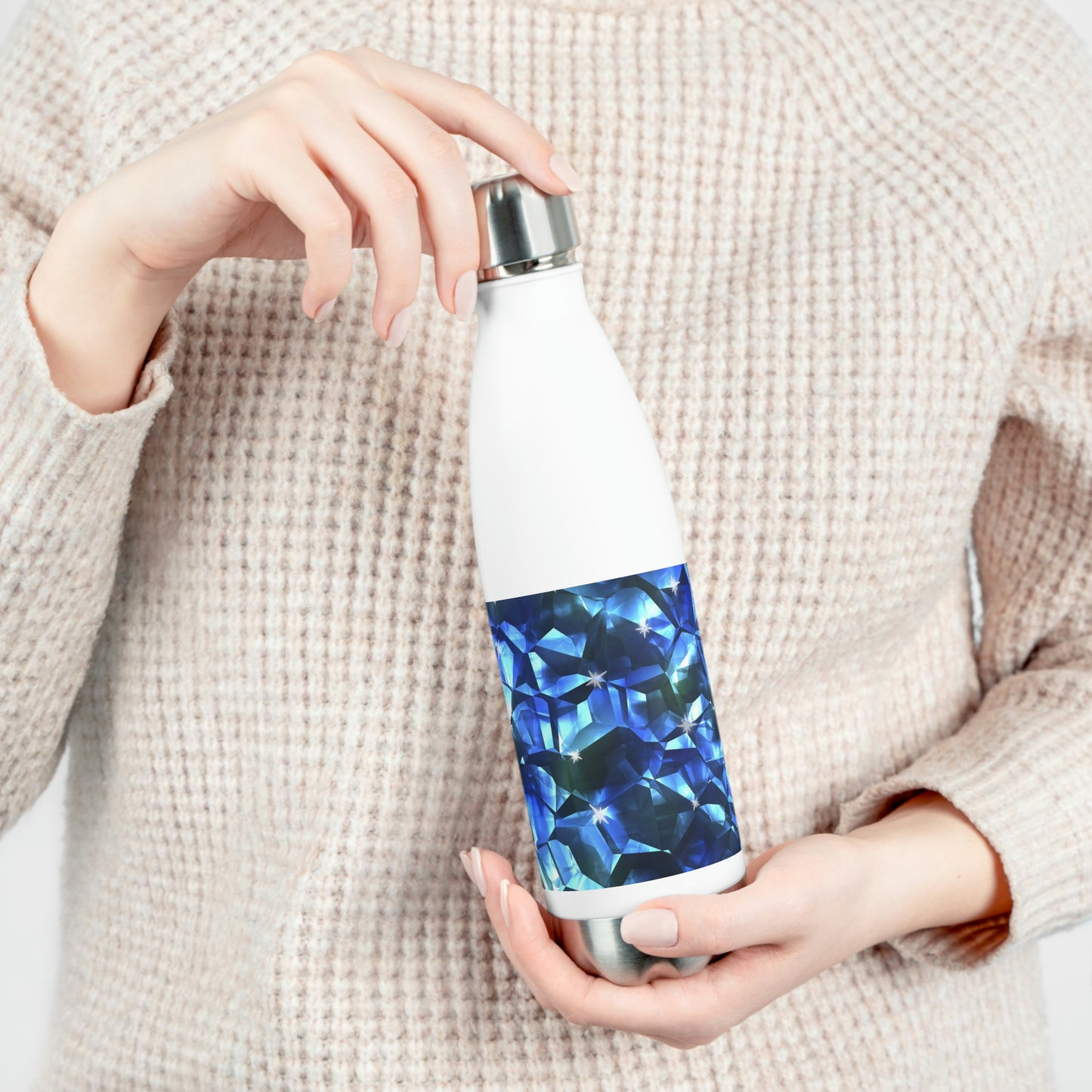 Blue Crystal Pattern 20oz Insulated Bottle