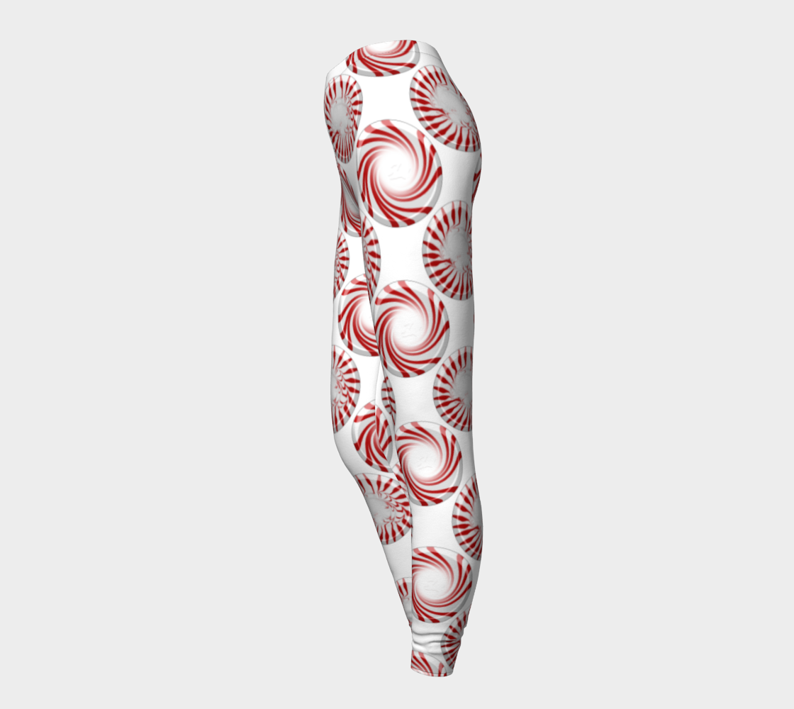 Peppermint Candy Dots Leggings