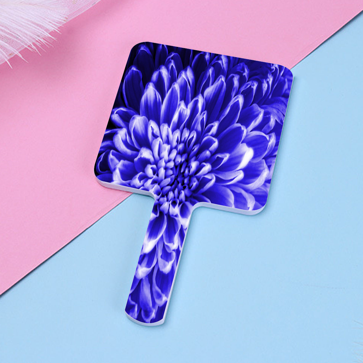 Blue Chrysanthemum Hand Mirror