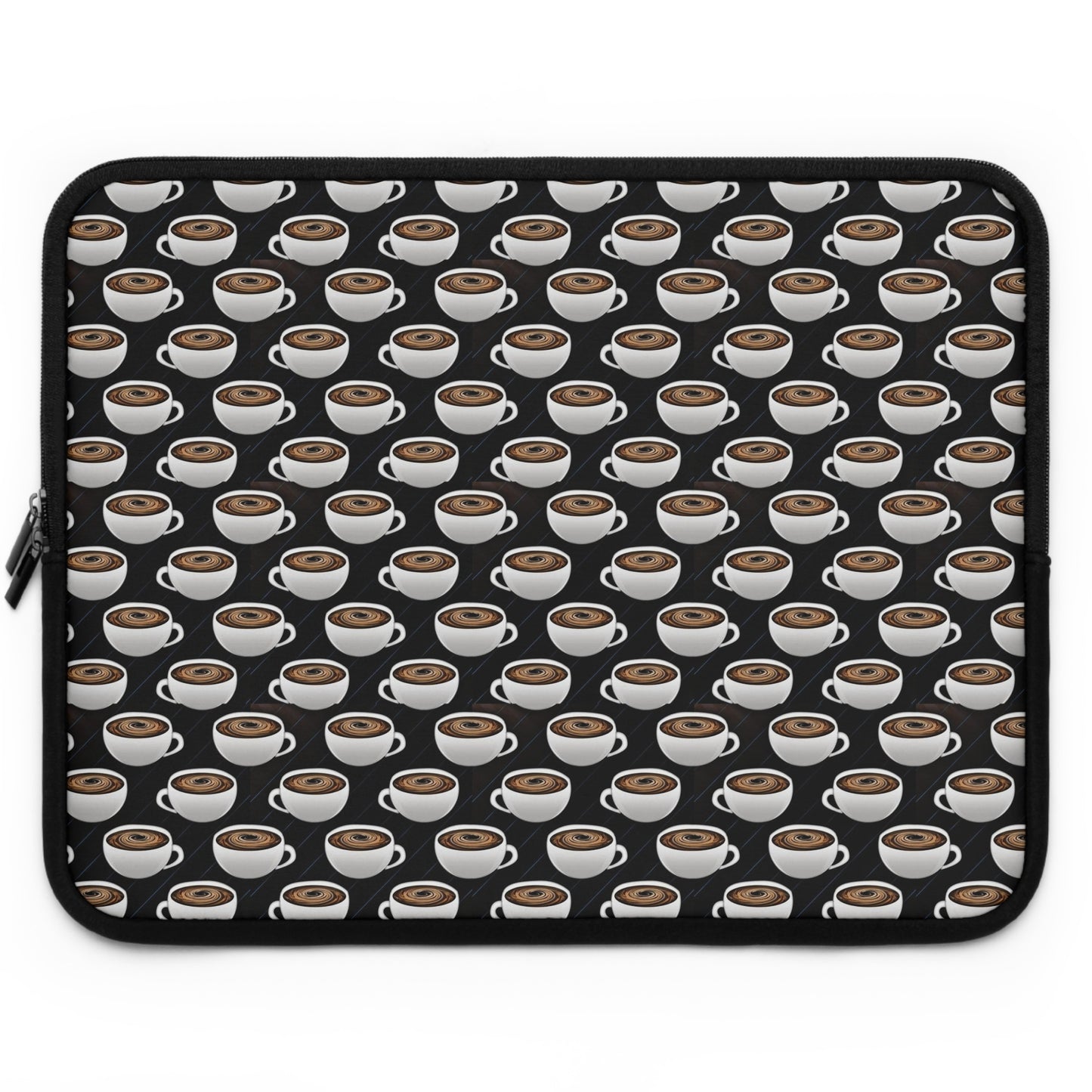 Coffee Cups Pattern Laptop Sleeve