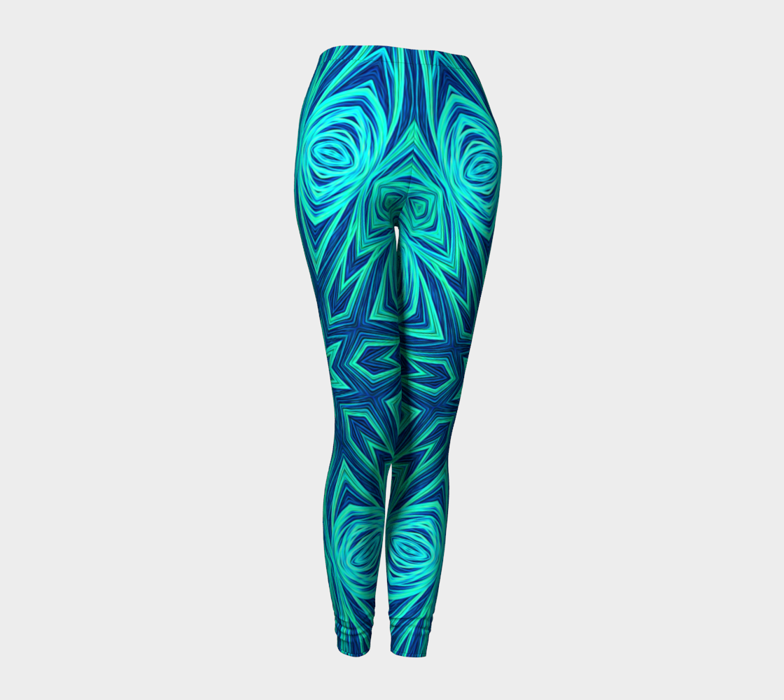 Blue Ice Kaleidoscope Leggings