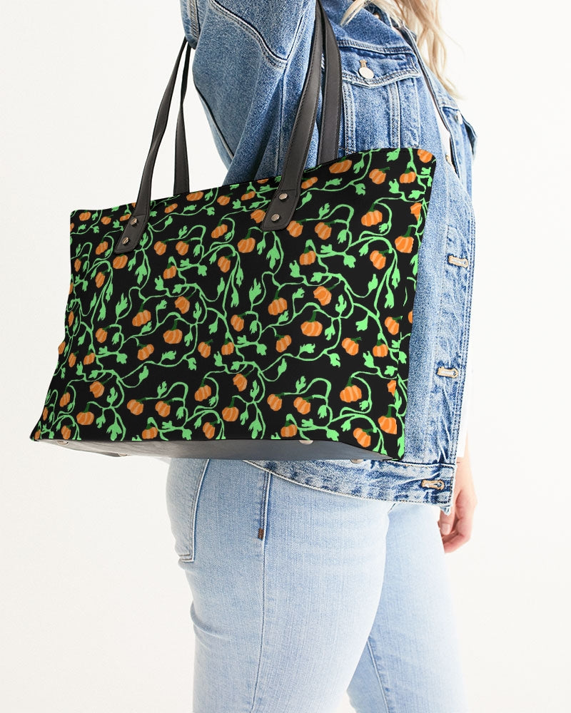 Pumpkin and Vines Patttern Stylish Tote