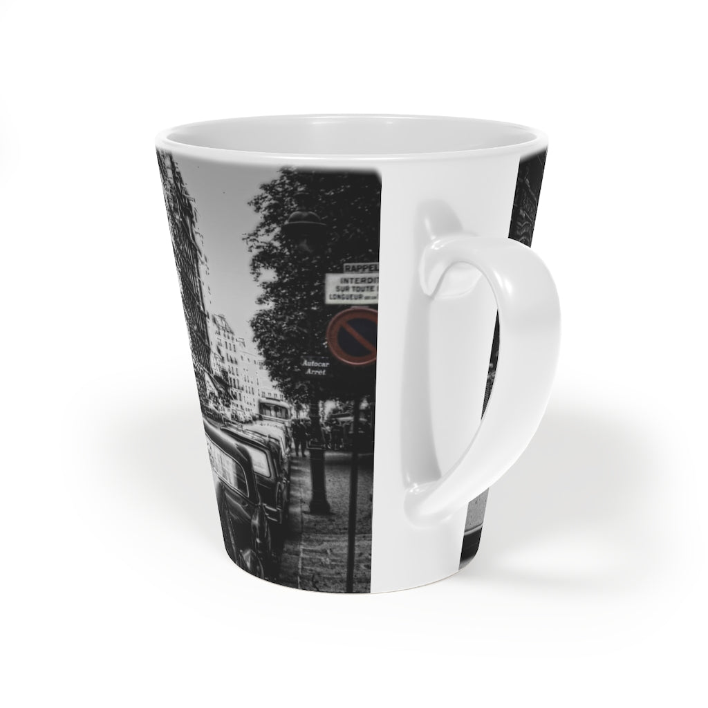 Paris Street 1967 Latte Mug, 12oz