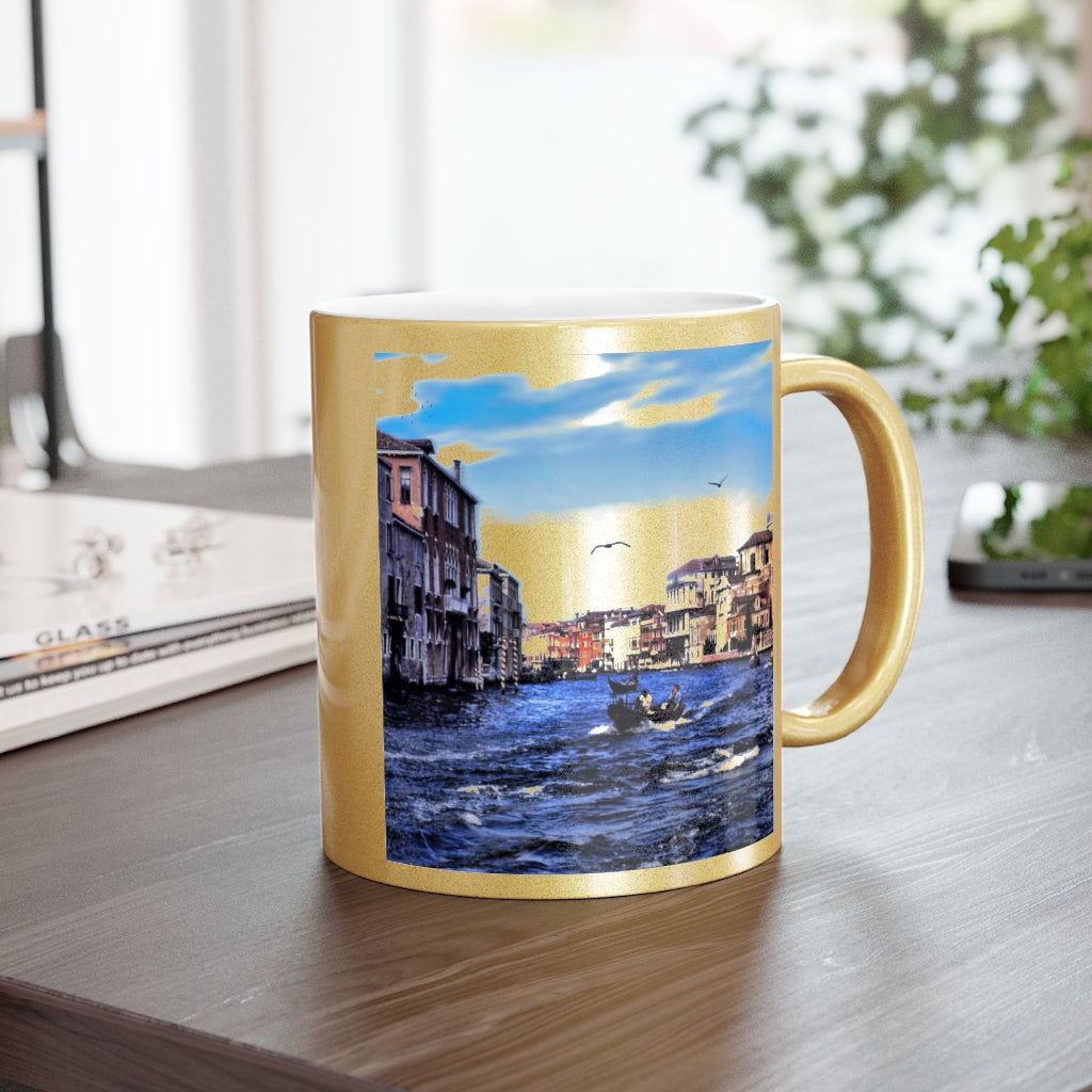 Venice Canal Metallic Mug (Silver\Gold)