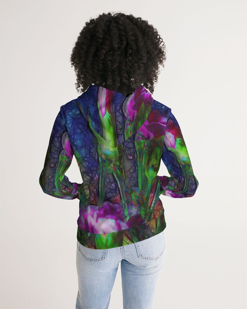 Abstract Pink Carnations Women's Hoodie