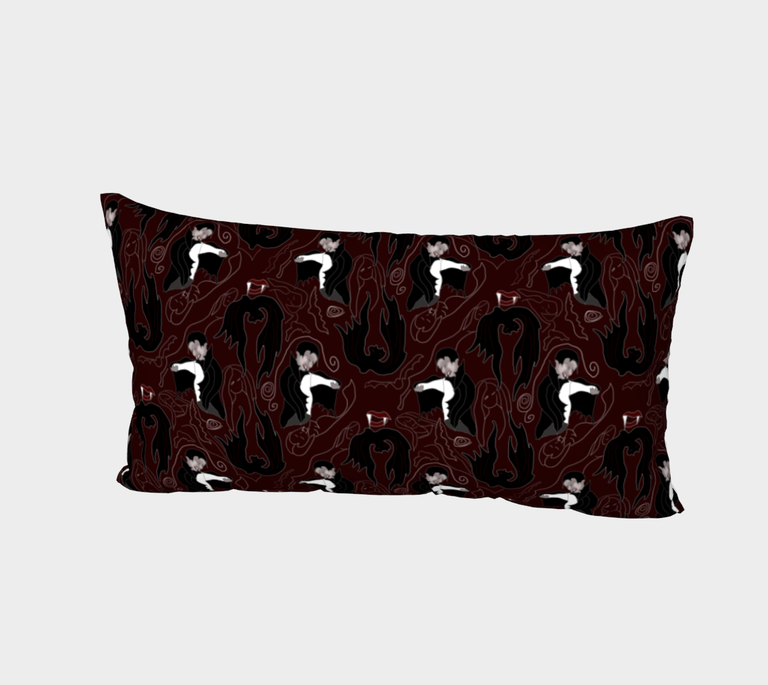 Vampire Pattern Bed Pillow Sham