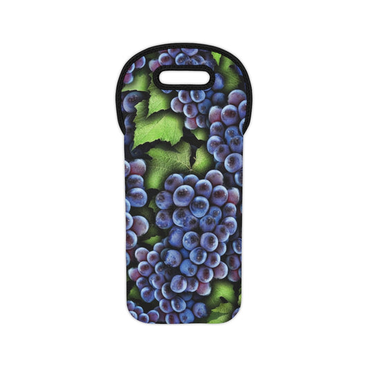 Grapes Pattern Wine Tote Bag