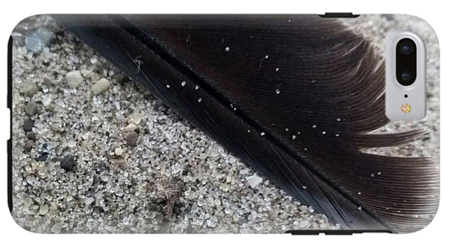 Feather On The Beach - Phone Case