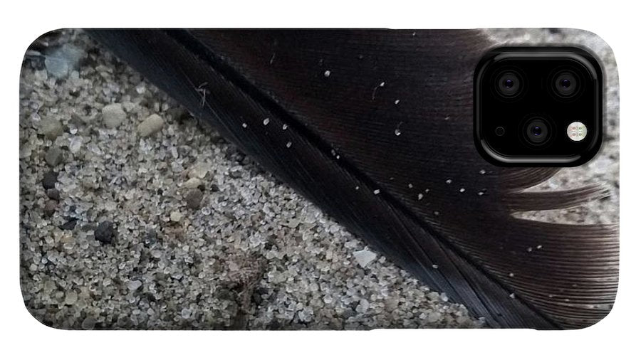 Feather On The Beach - Phone Case