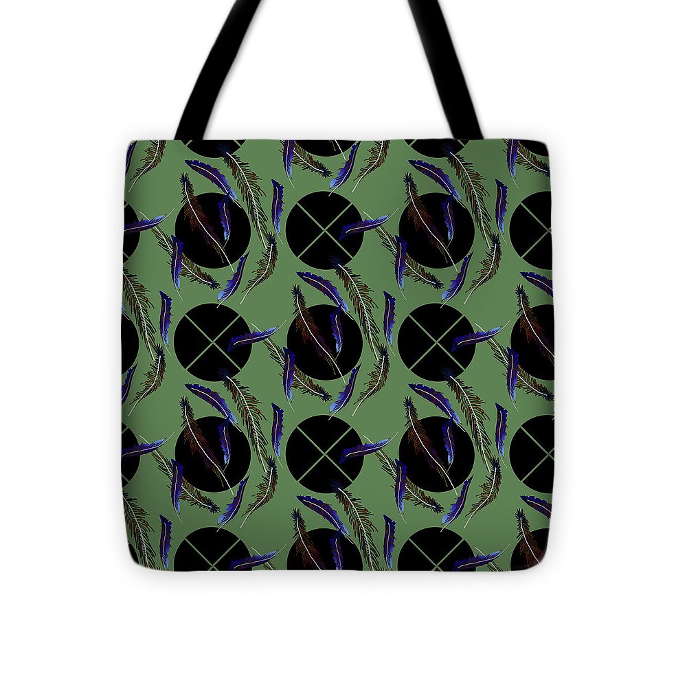 Feathers and Polkadots - Tote Bag