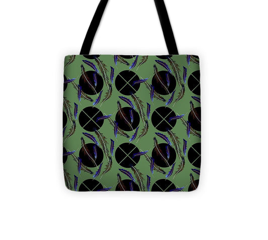 Feathers and Polkadots - Tote Bag